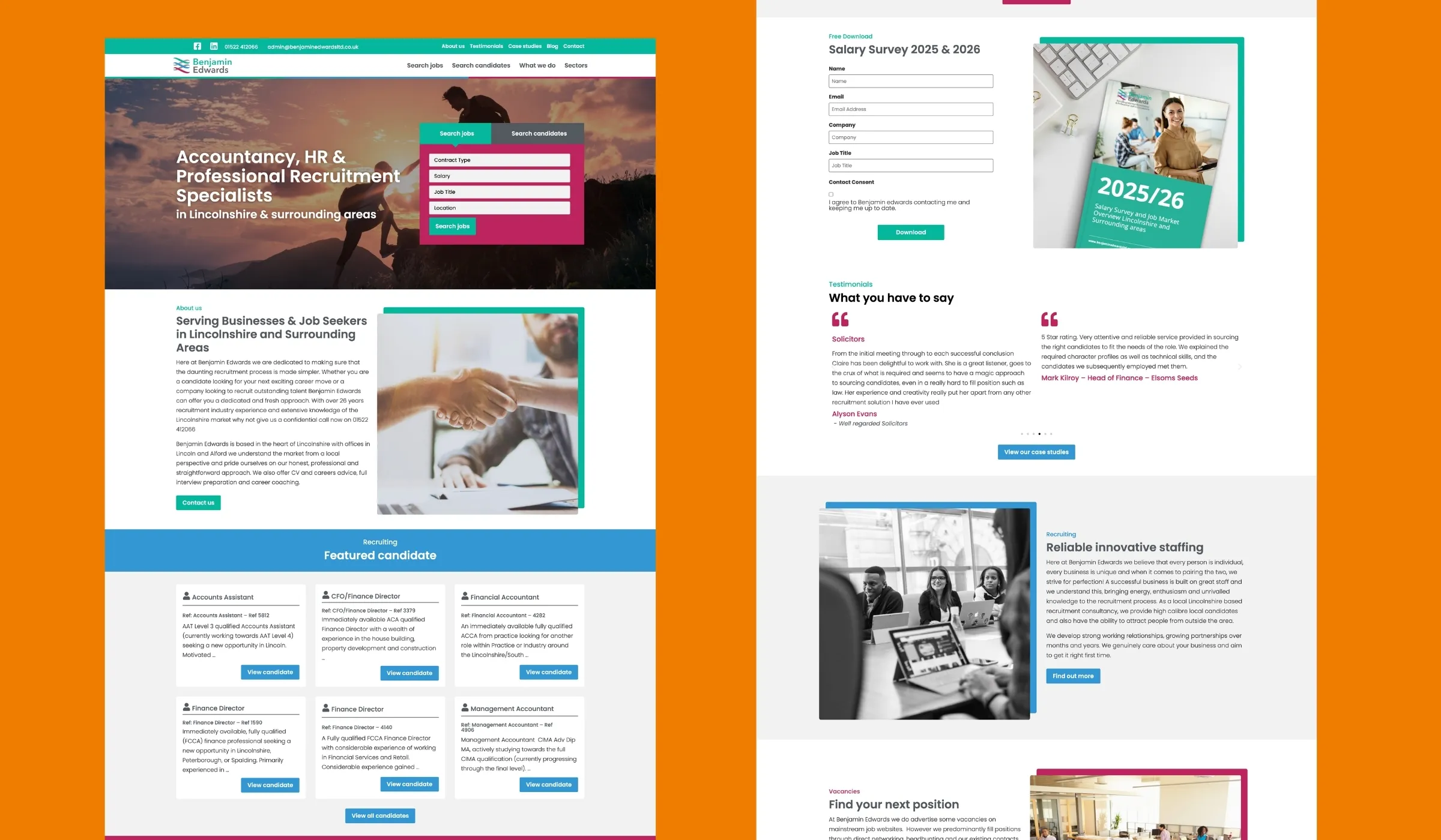Benjamin Edwards website design